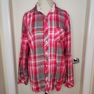 Victoria Secret Pink Plaid Shirt